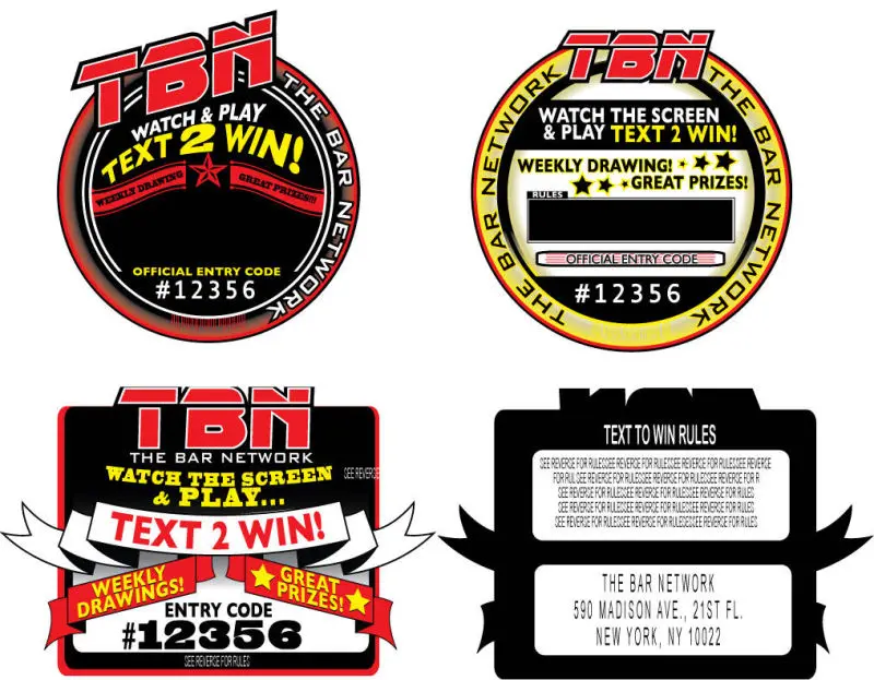 The Bar Network, coasters - Graphic Design